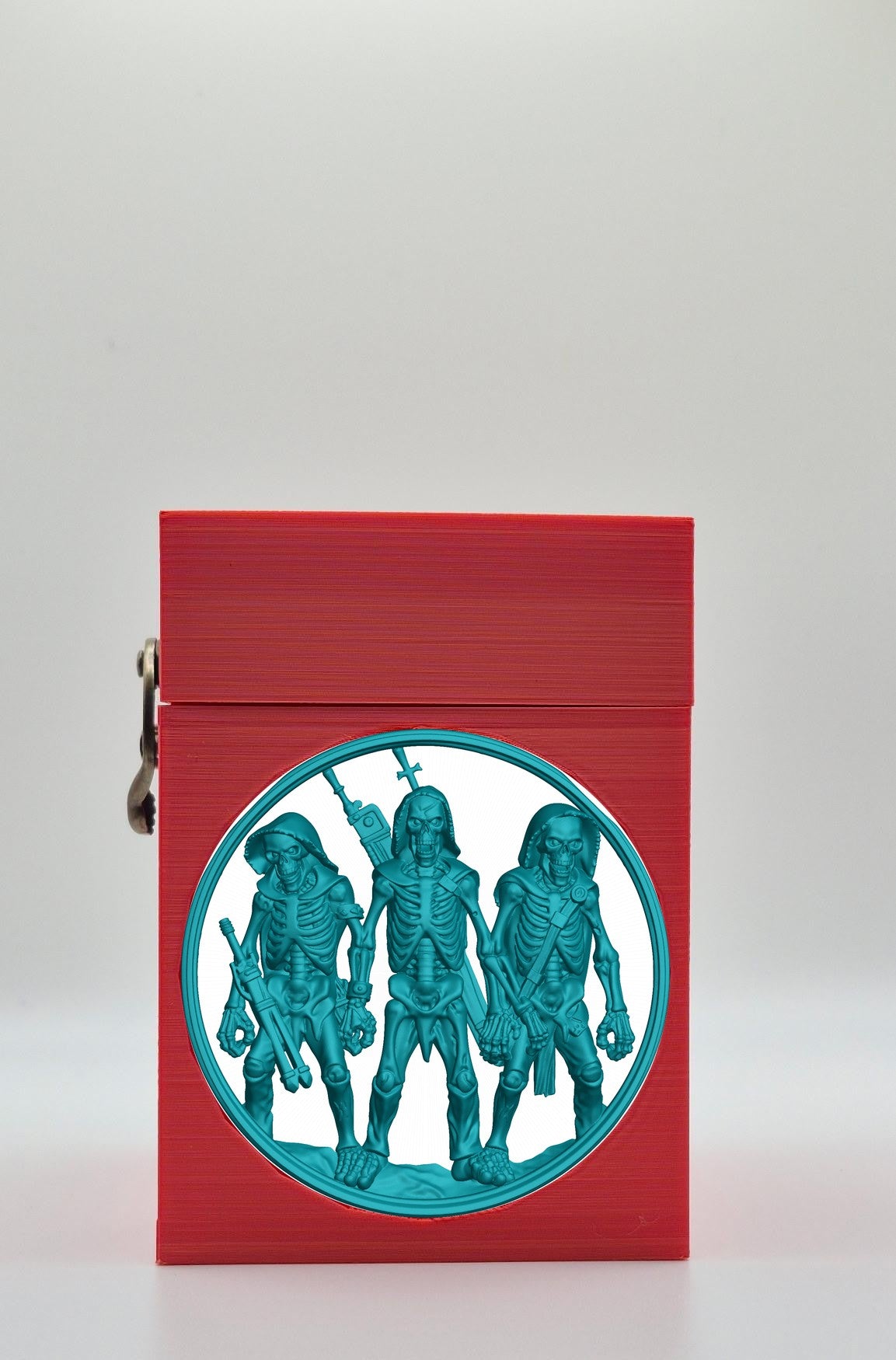 Skeleton Army Card Box — Red