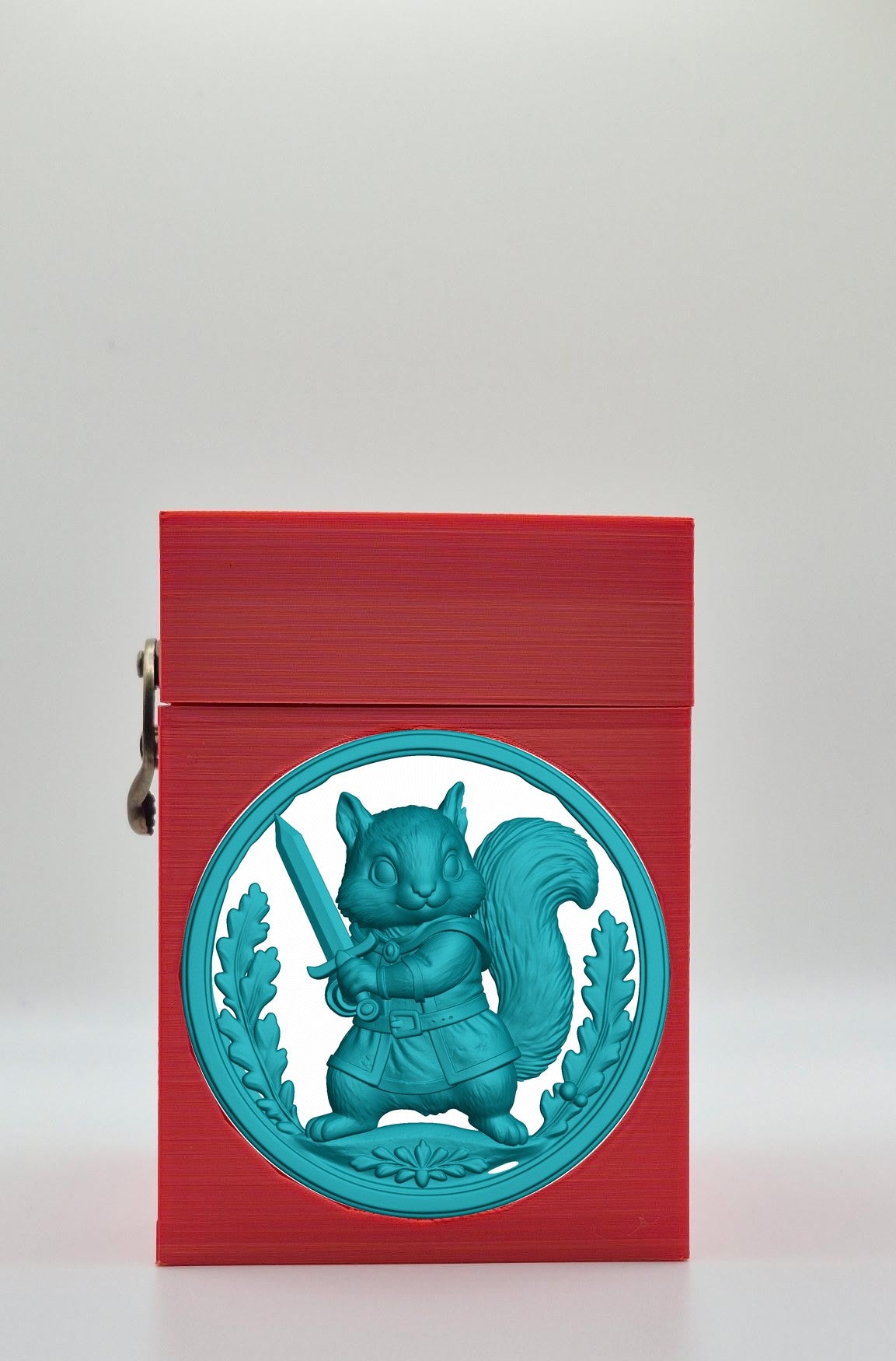 Squirrel Card Box — Red