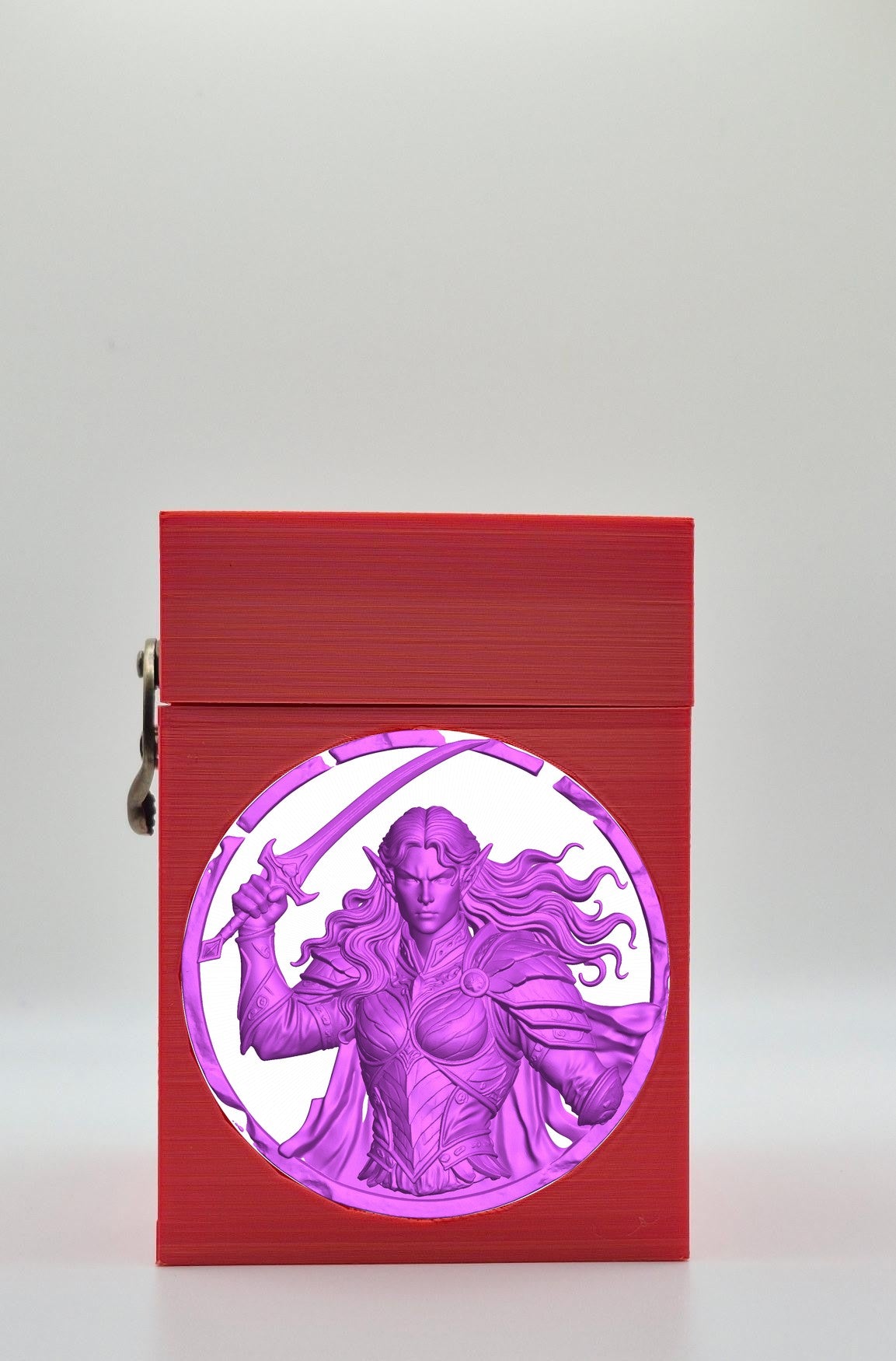 Elvish Warrior Card Box — Red