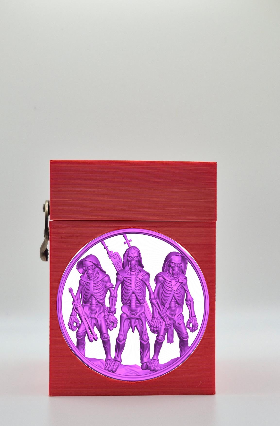 Skeleton Army Card Box — Red