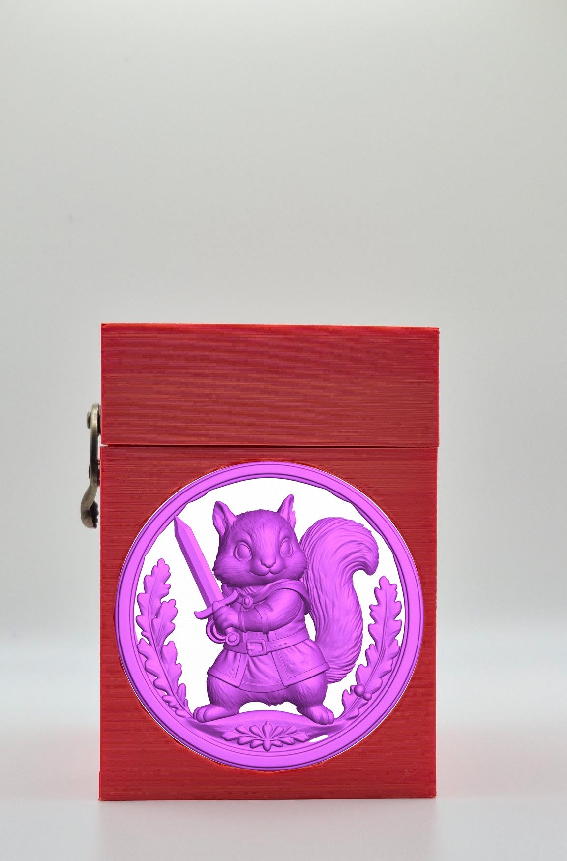 Squirrel Card Box — Red