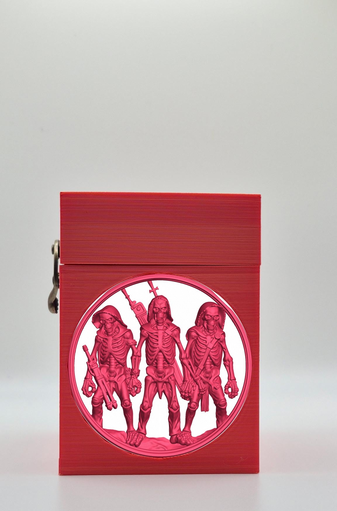 Skeleton Army Card Box — Red
