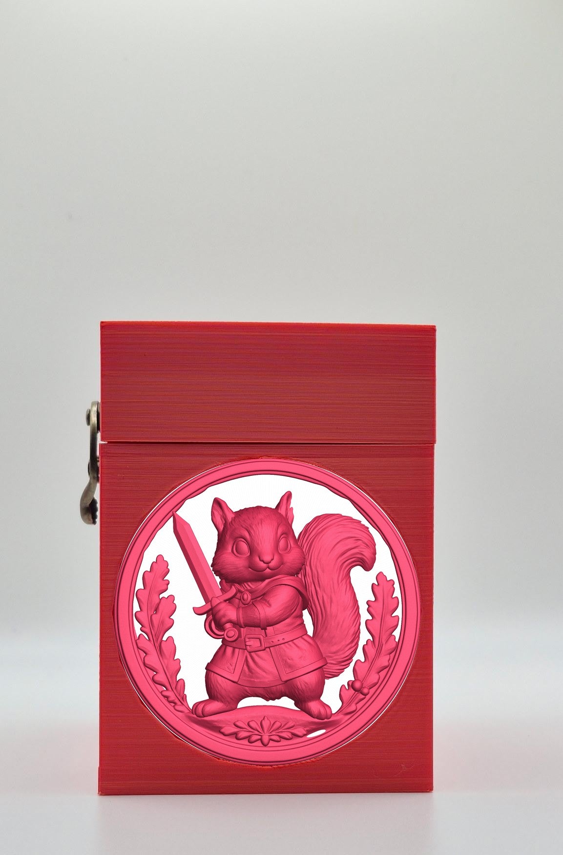 Squirrel Card Box — Red