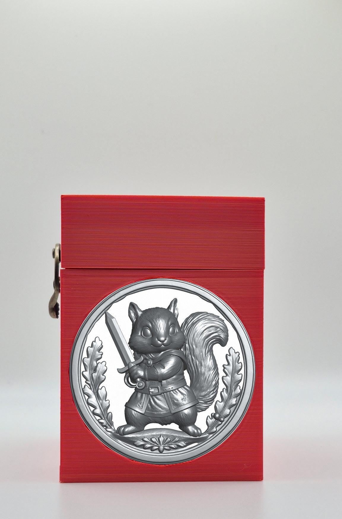 Squirrel Card Box — Red