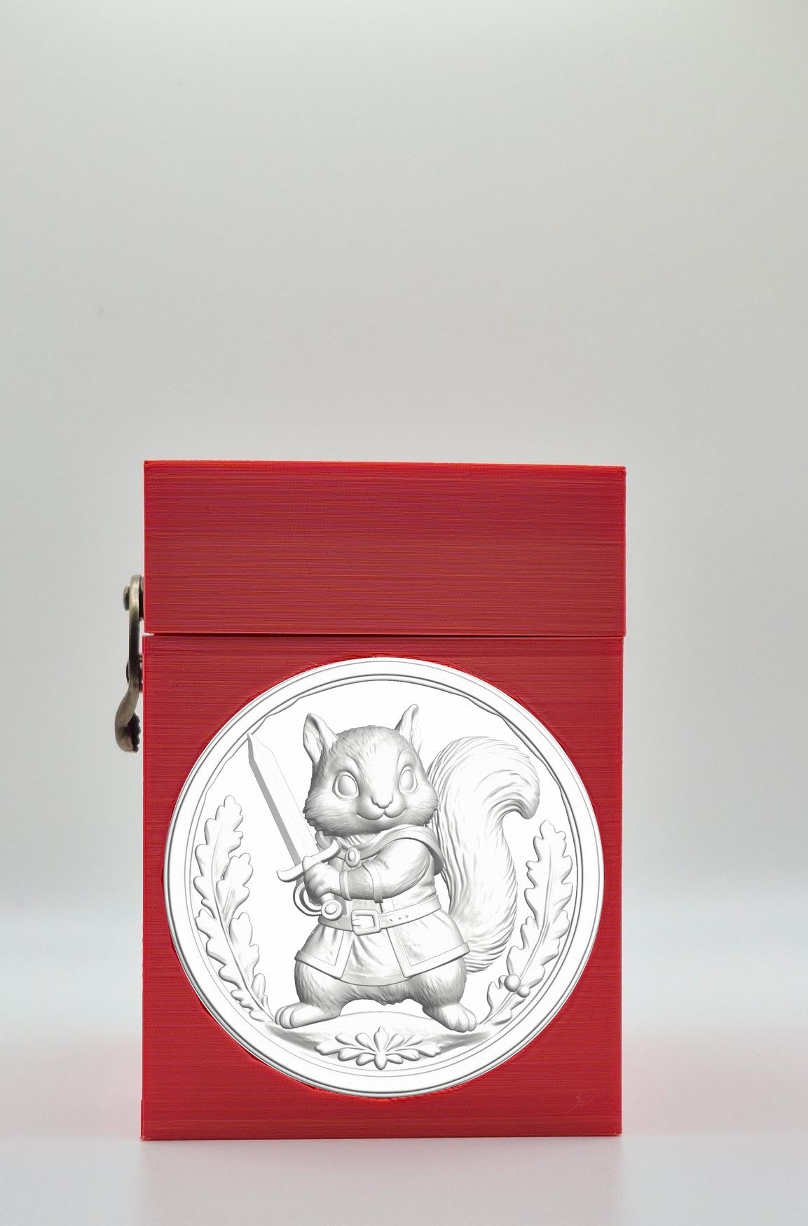 Squirrel Card Box — Red