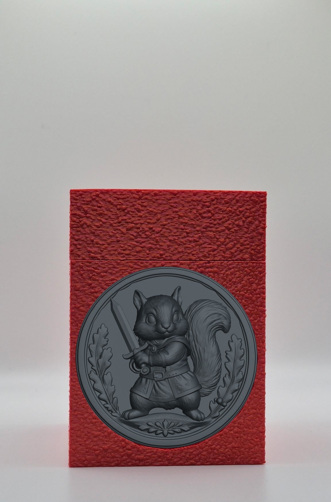 Squirrel Card Box — Red