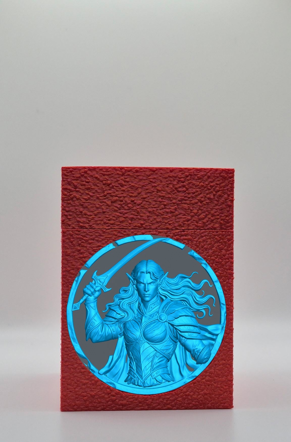 Elvish Warrior Card Box — Red