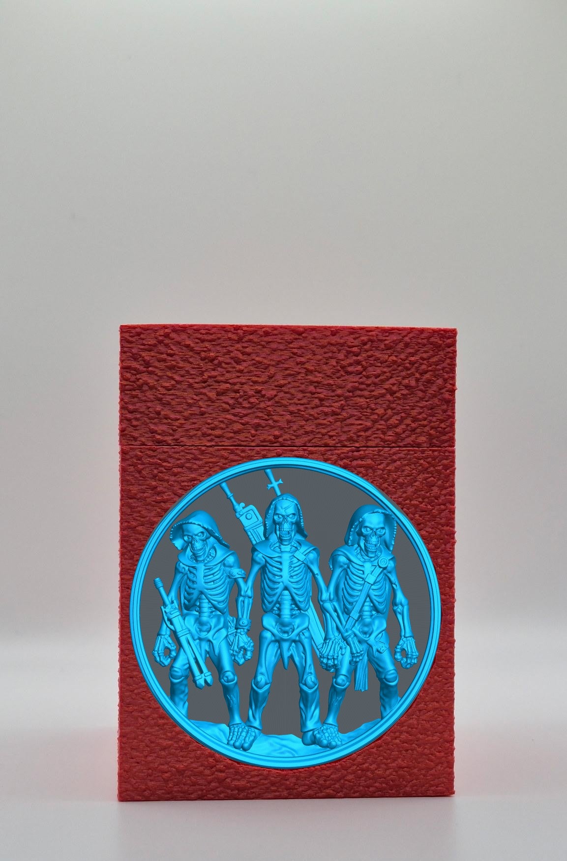 Skeleton Army Card Box — Red