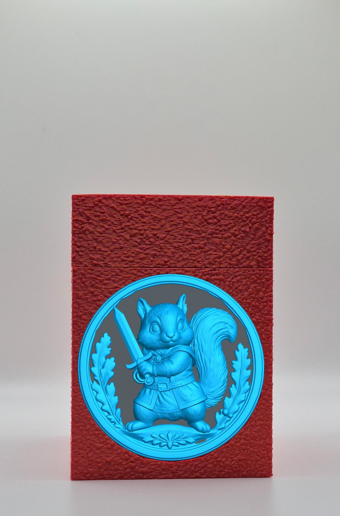 Squirrel Card Box — Red