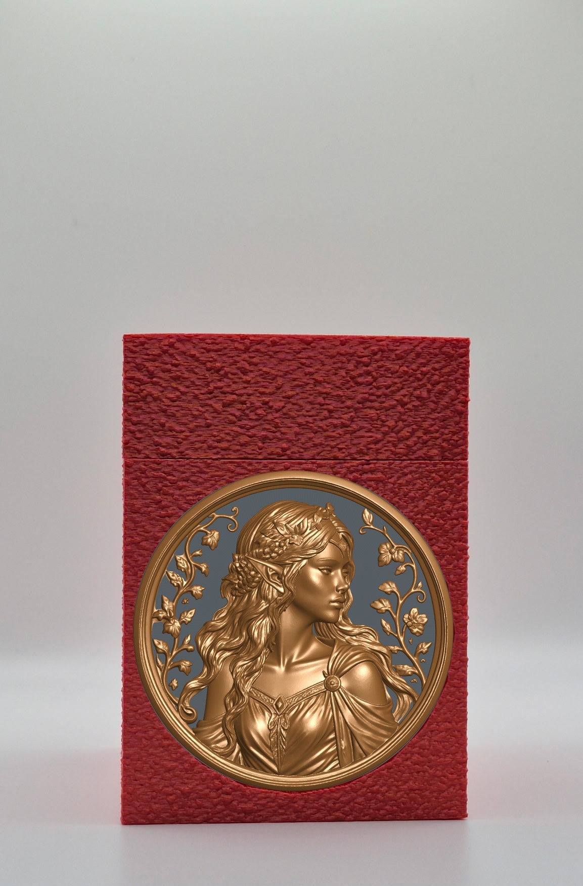 Elf Maiden Card Box — Red