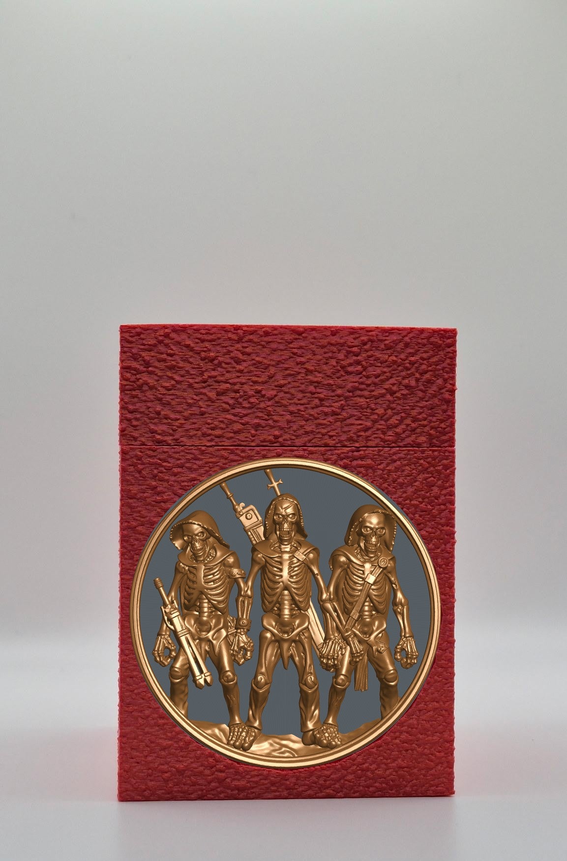 Skeleton Army Card Box — Red