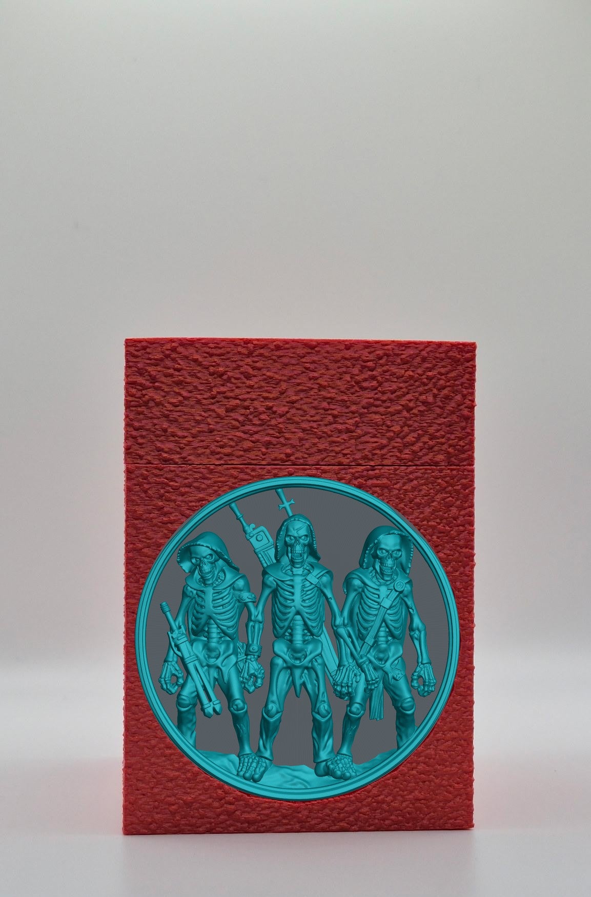 Skeleton Army Card Box — Red