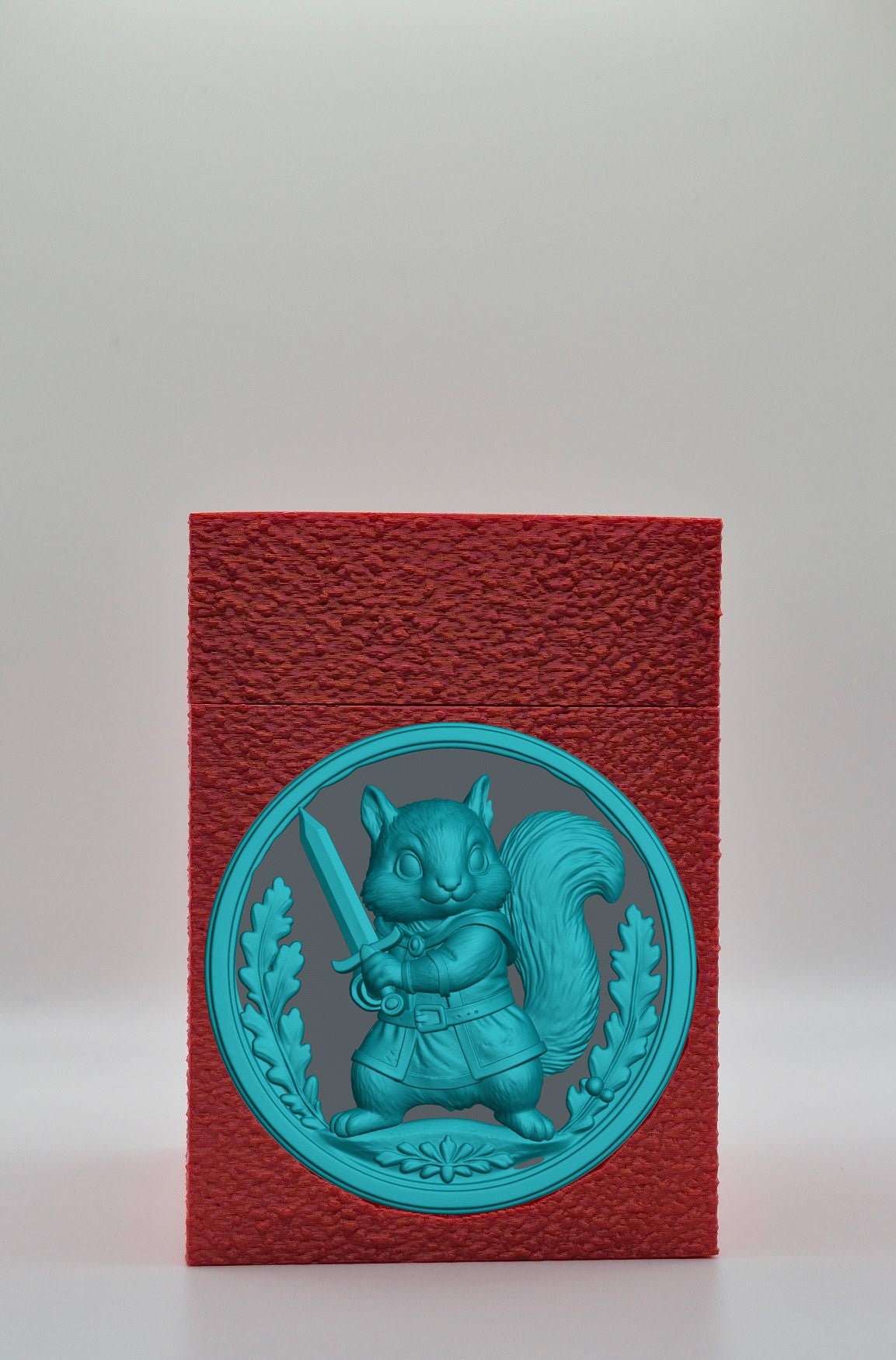 Squirrel Card Box — Red