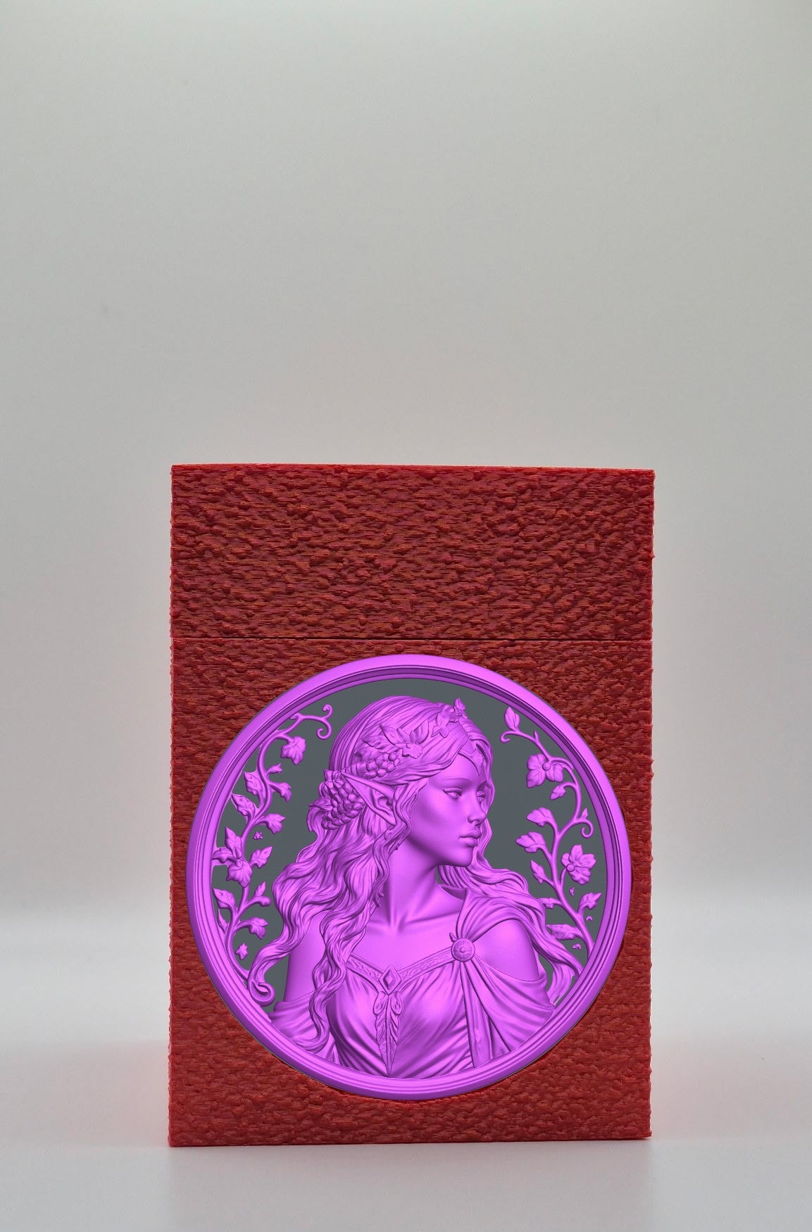Elf Maiden Card Box — Red