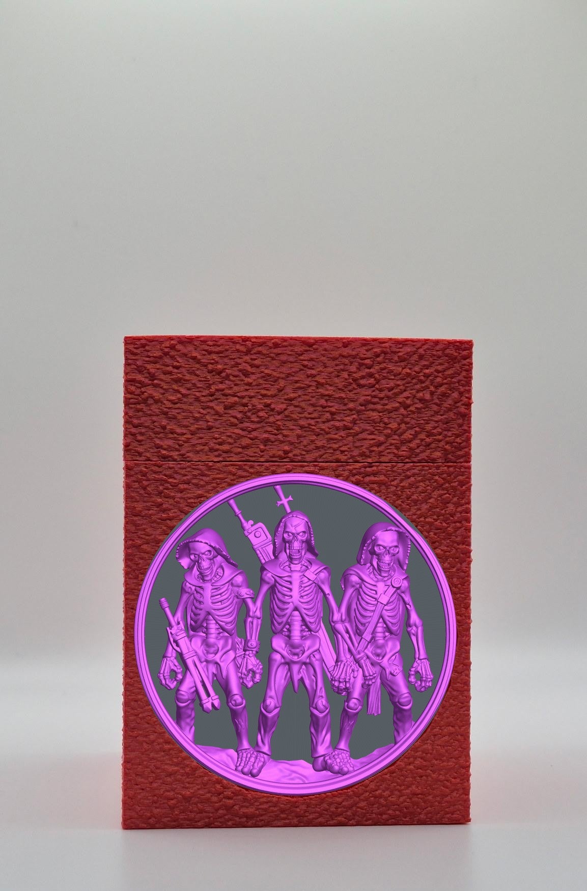 Skeleton Army Card Box — Red
