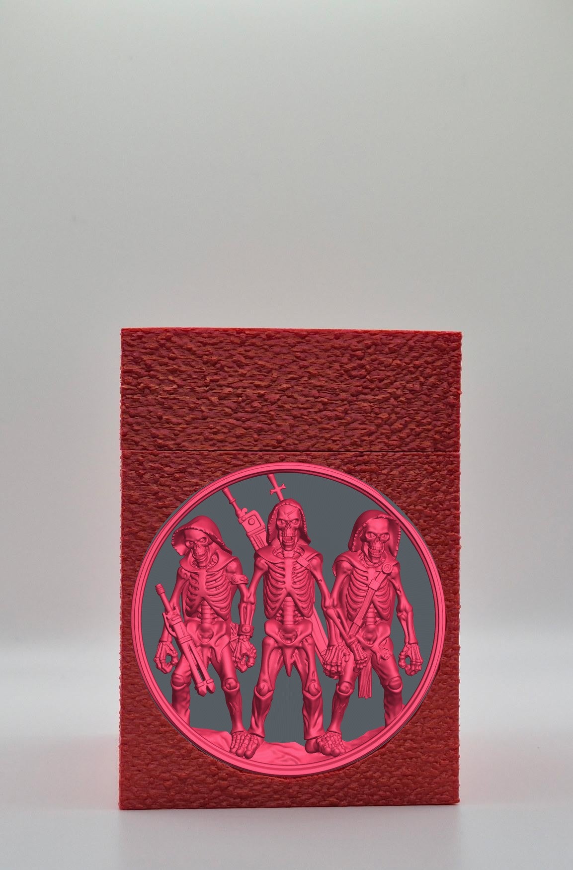 Skeleton Army Card Box — Red