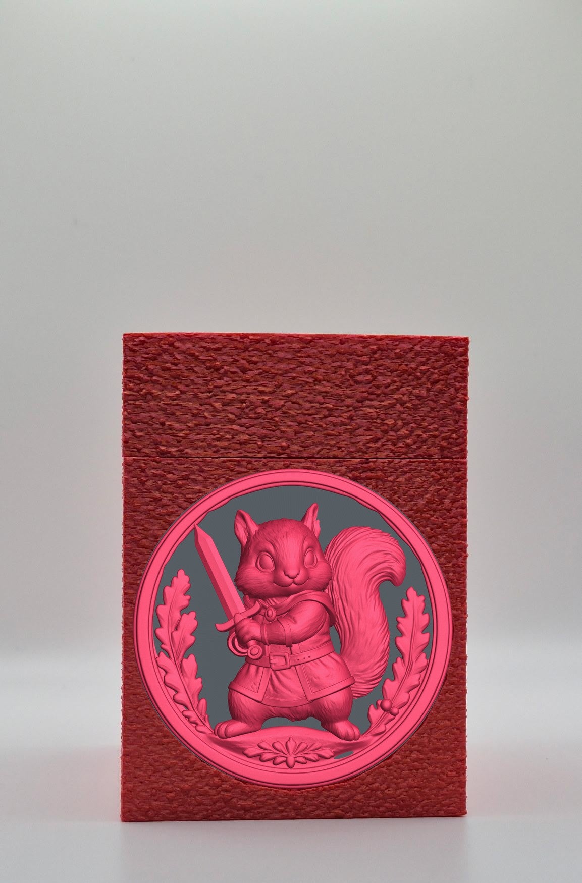 Squirrel Card Box — Red