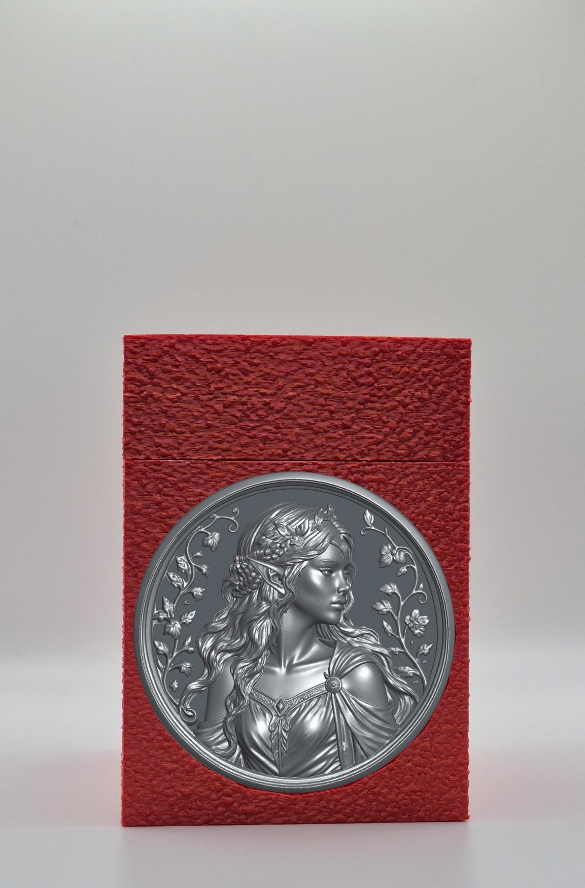 Elf Maiden Card Box — Red
