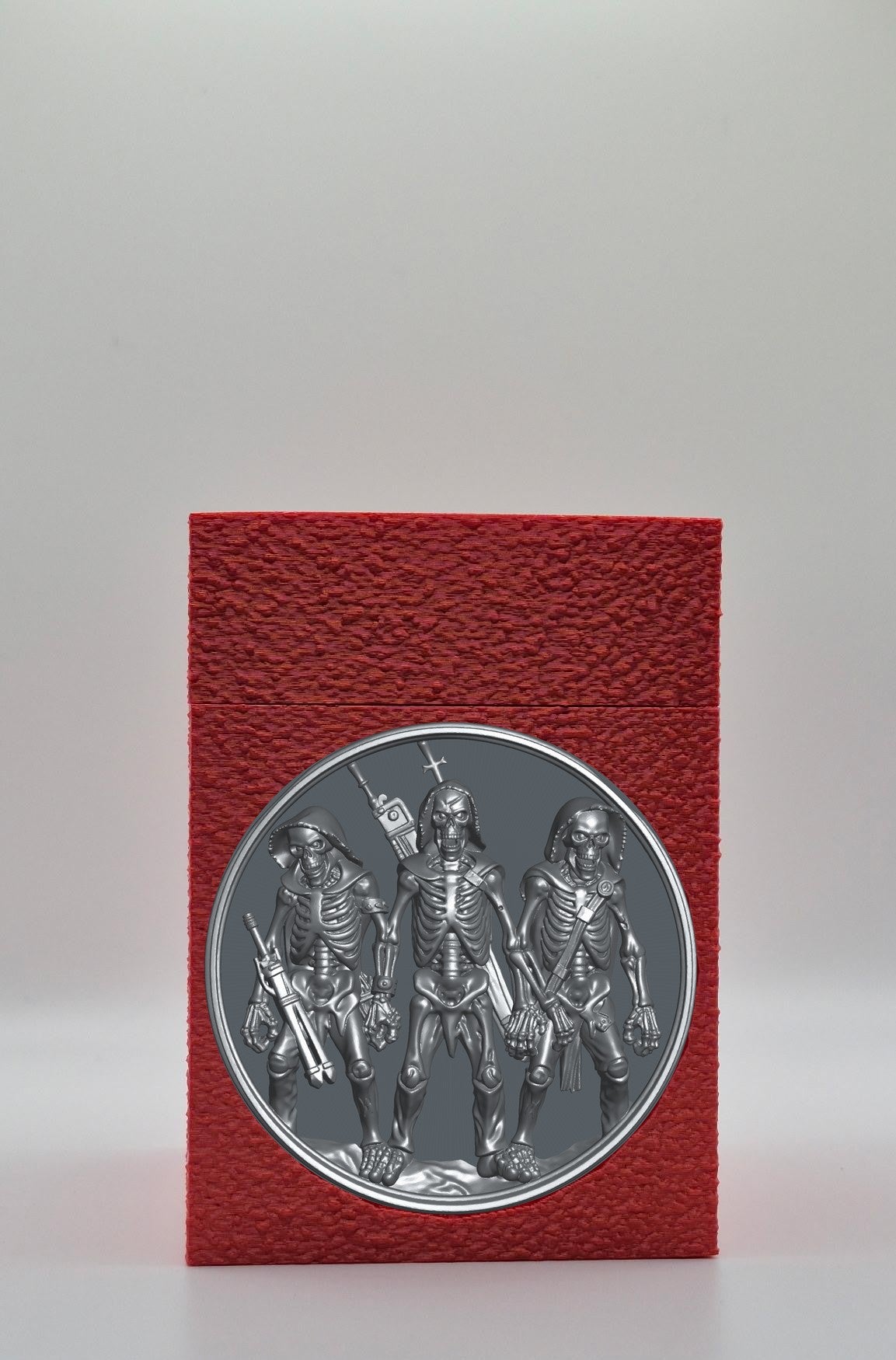 Skeleton Army Card Box — Red