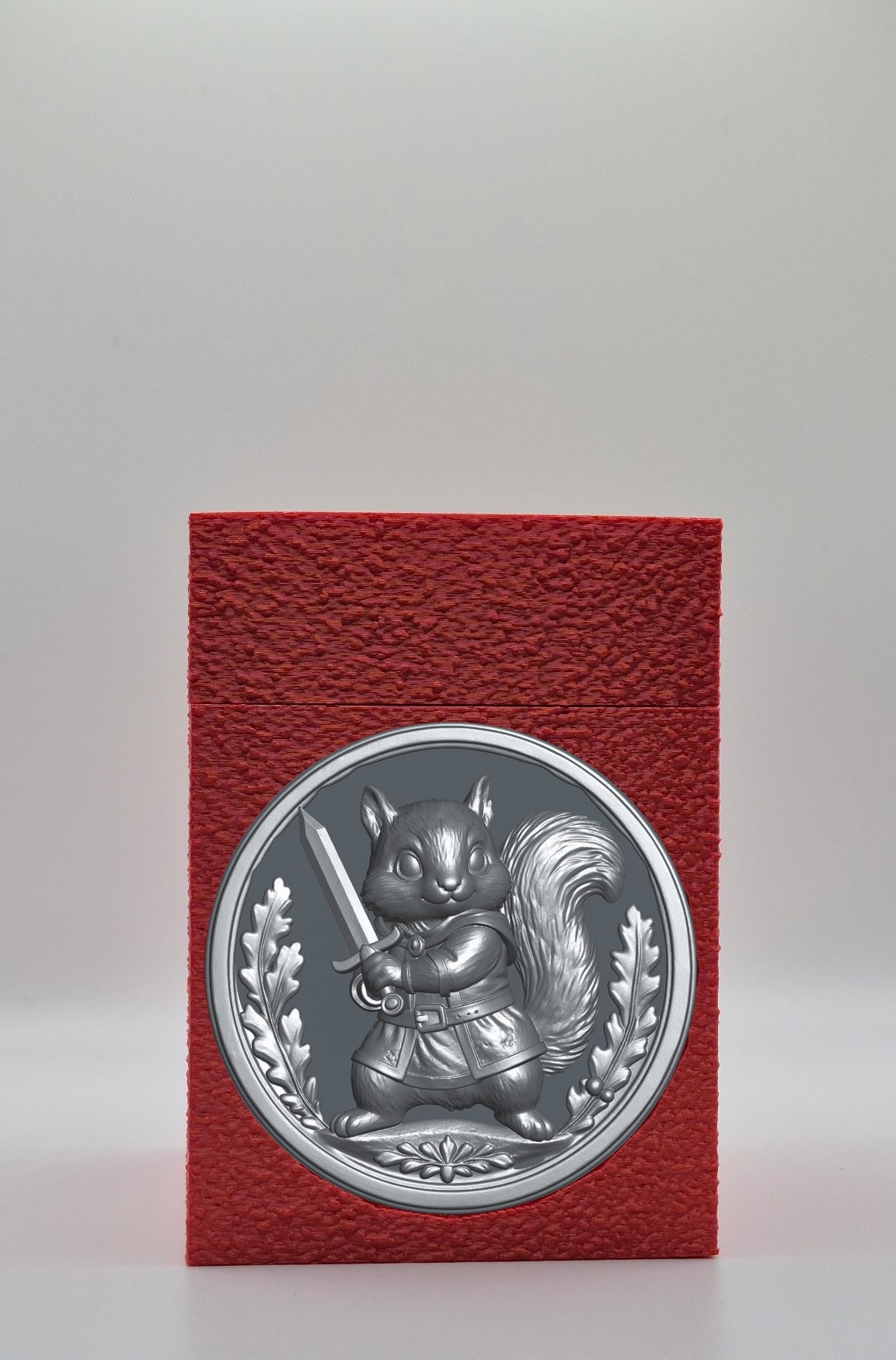 Squirrel Card Box — Red
