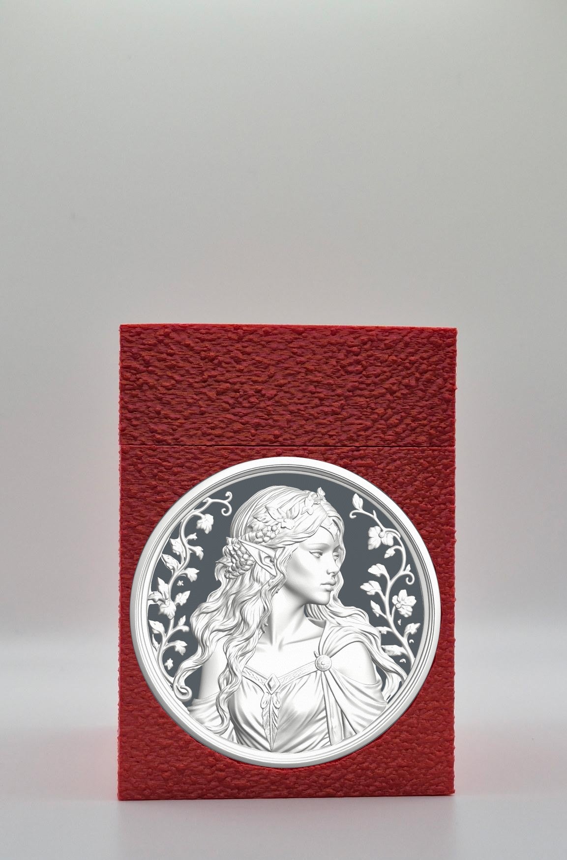 Elf Maiden Card Box — Red