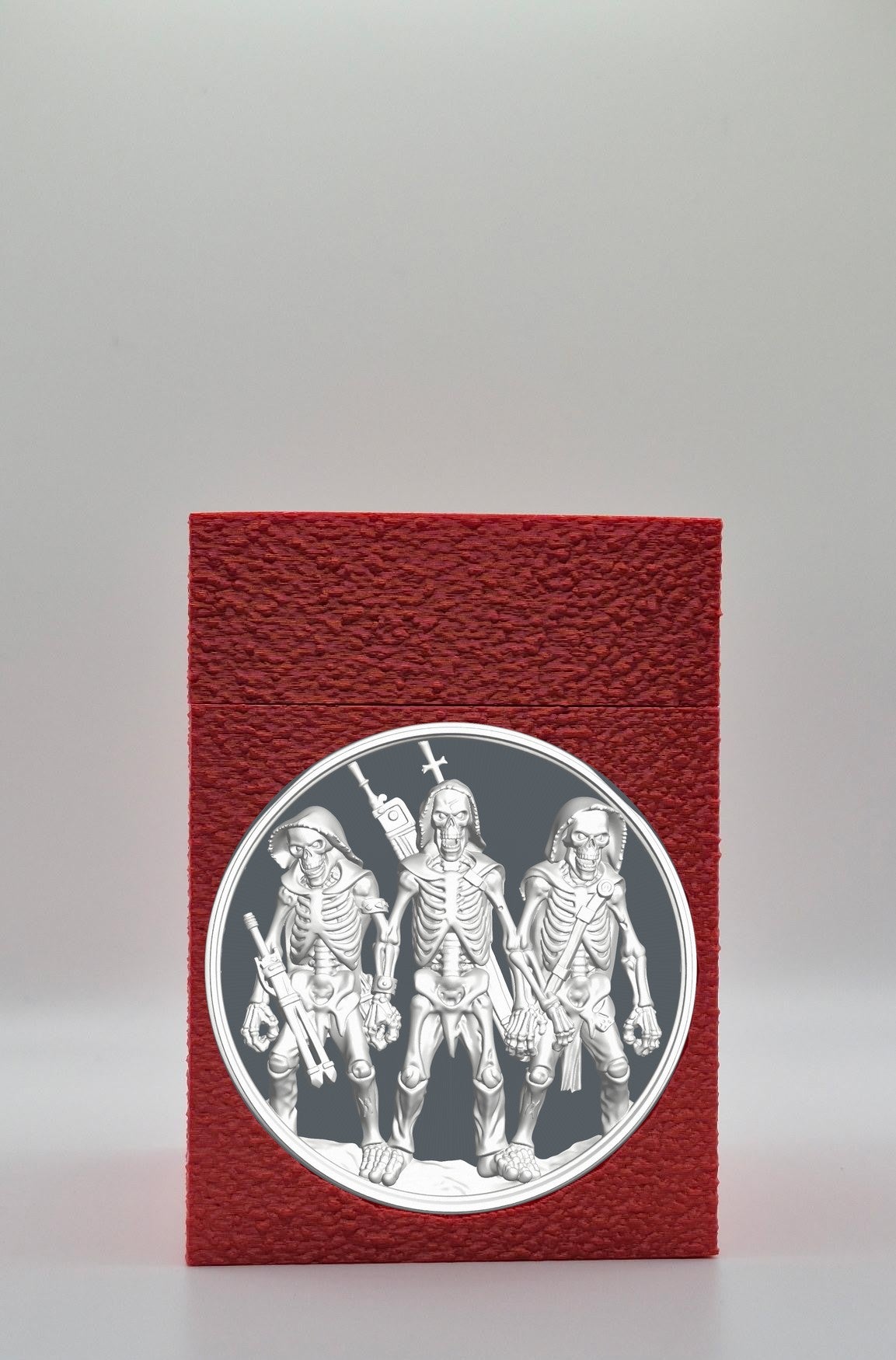 Skeleton Army Card Box — Red