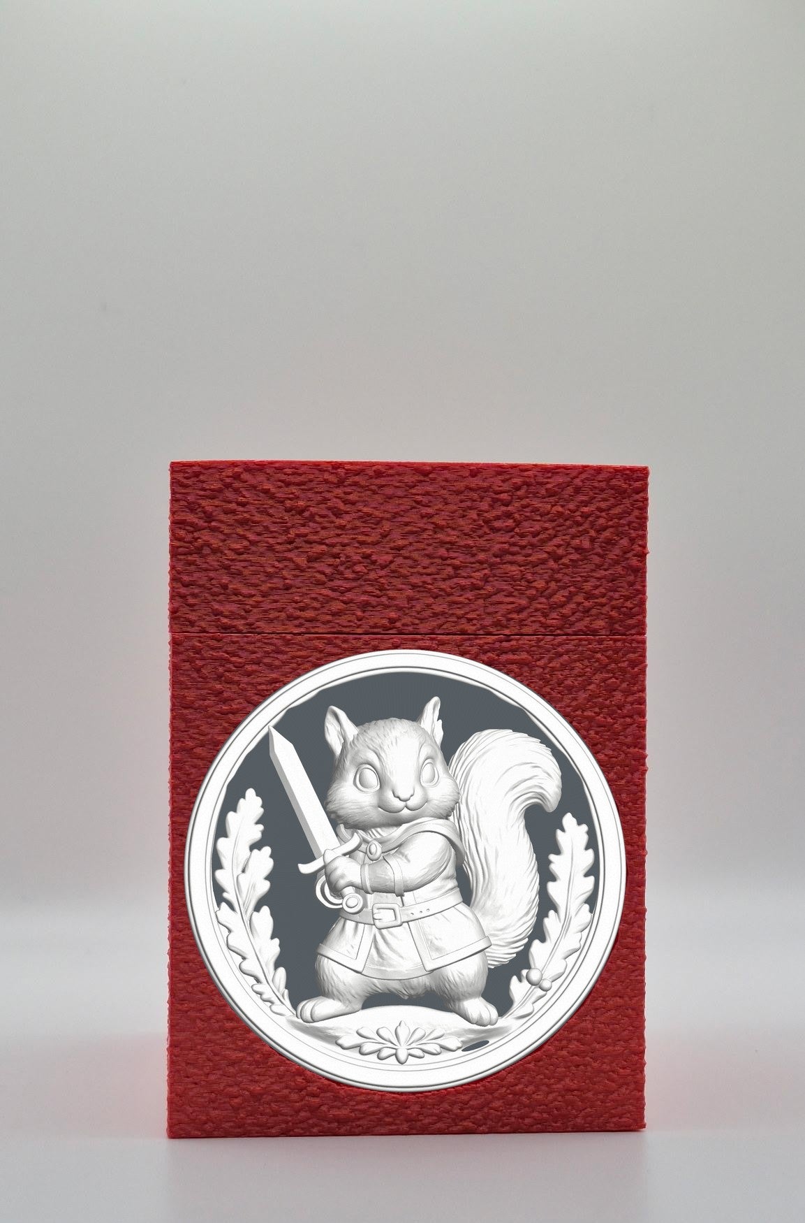 Squirrel Card Box — Red