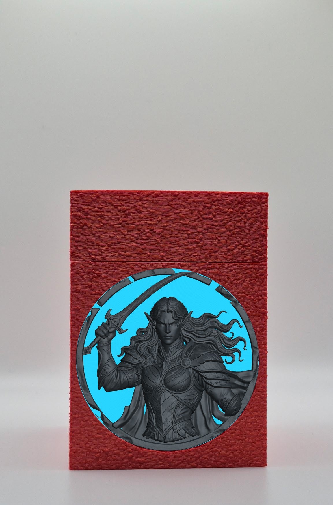 Elvish Warrior Card Box — Red
