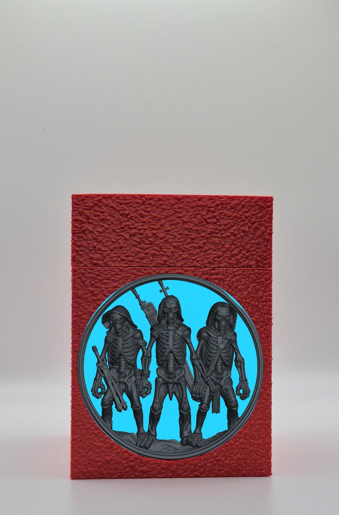 Skeleton Army Card Box — Red