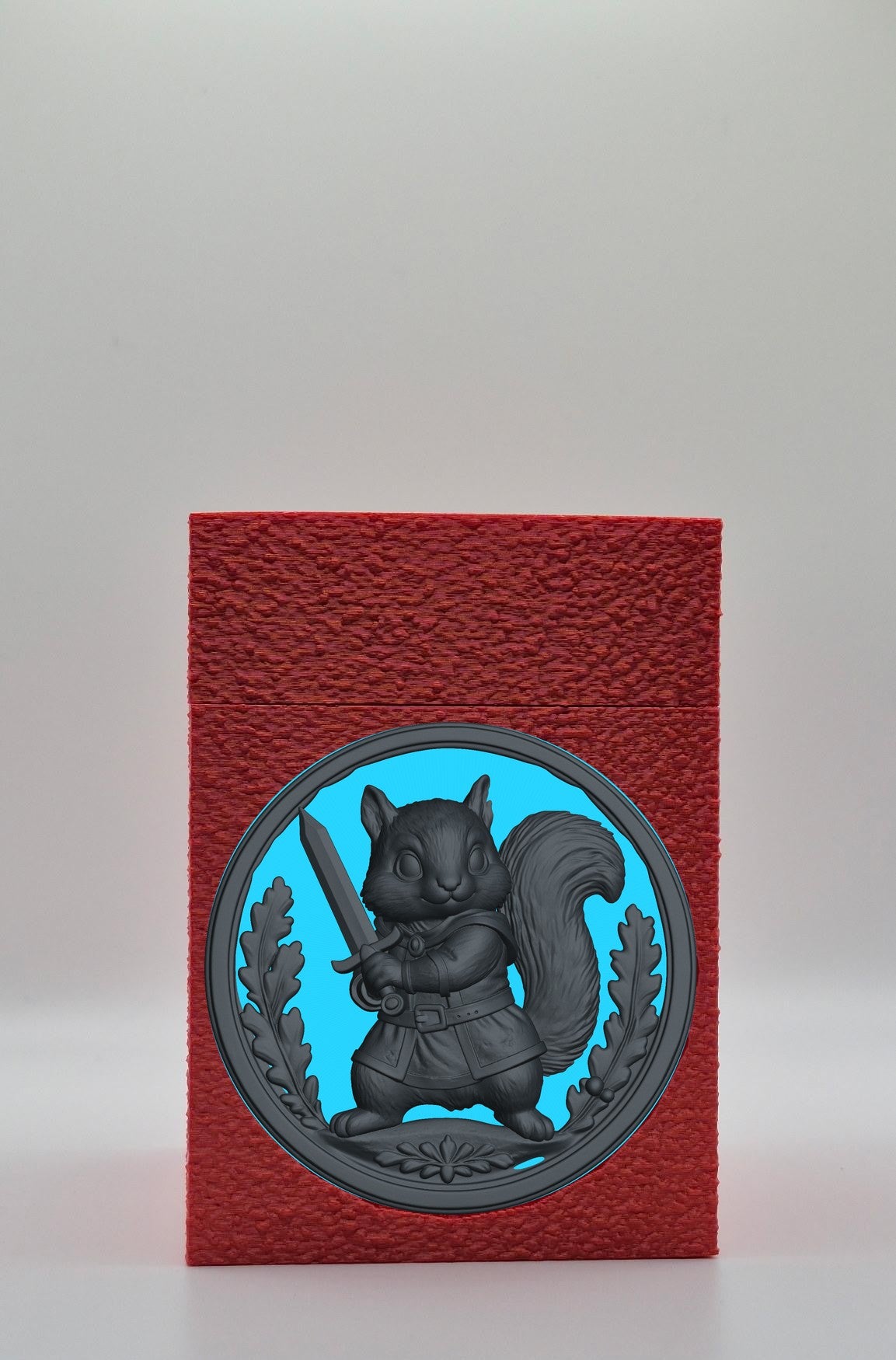 Squirrel Card Box — Red