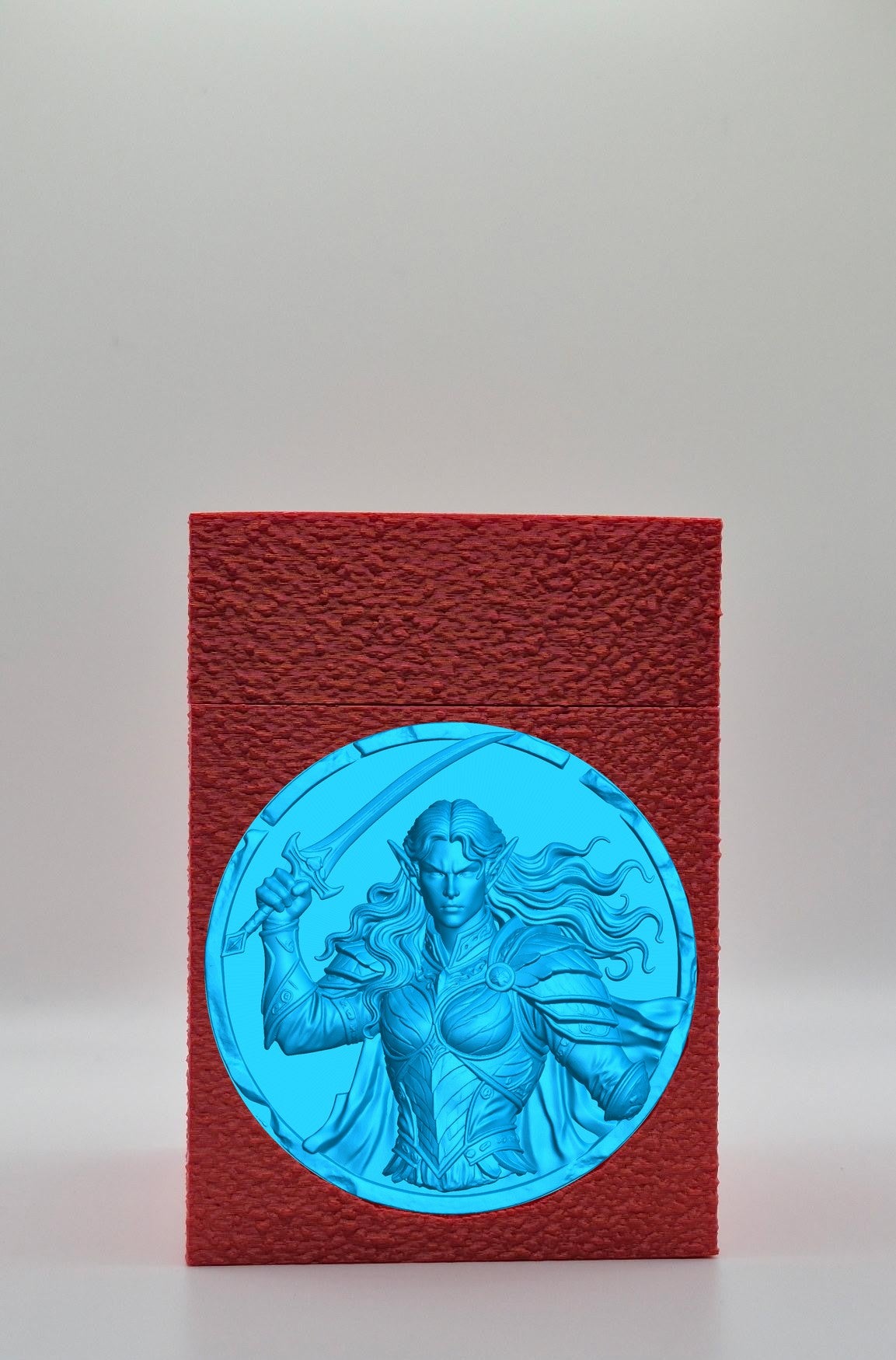 Elvish Warrior Card Box — Red