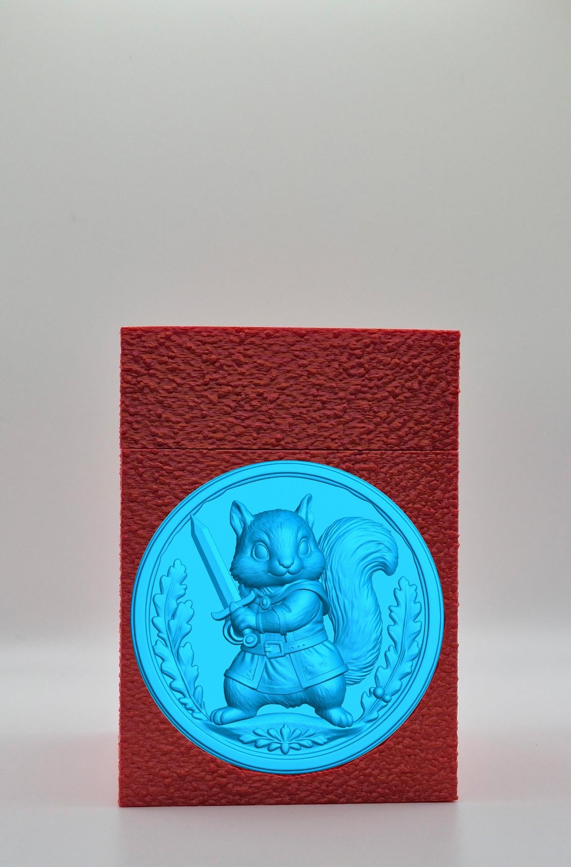 Squirrel Card Box — Red