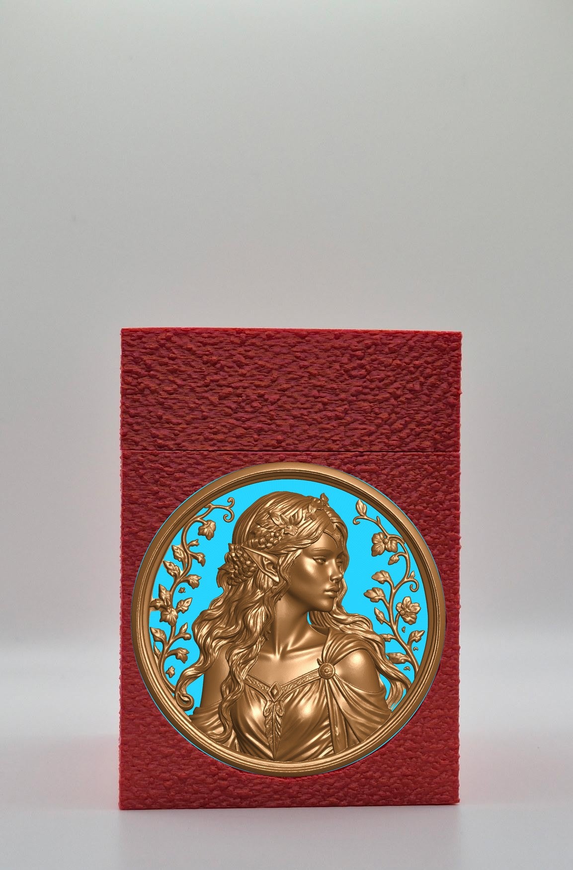 Elf Maiden Card Box — Red