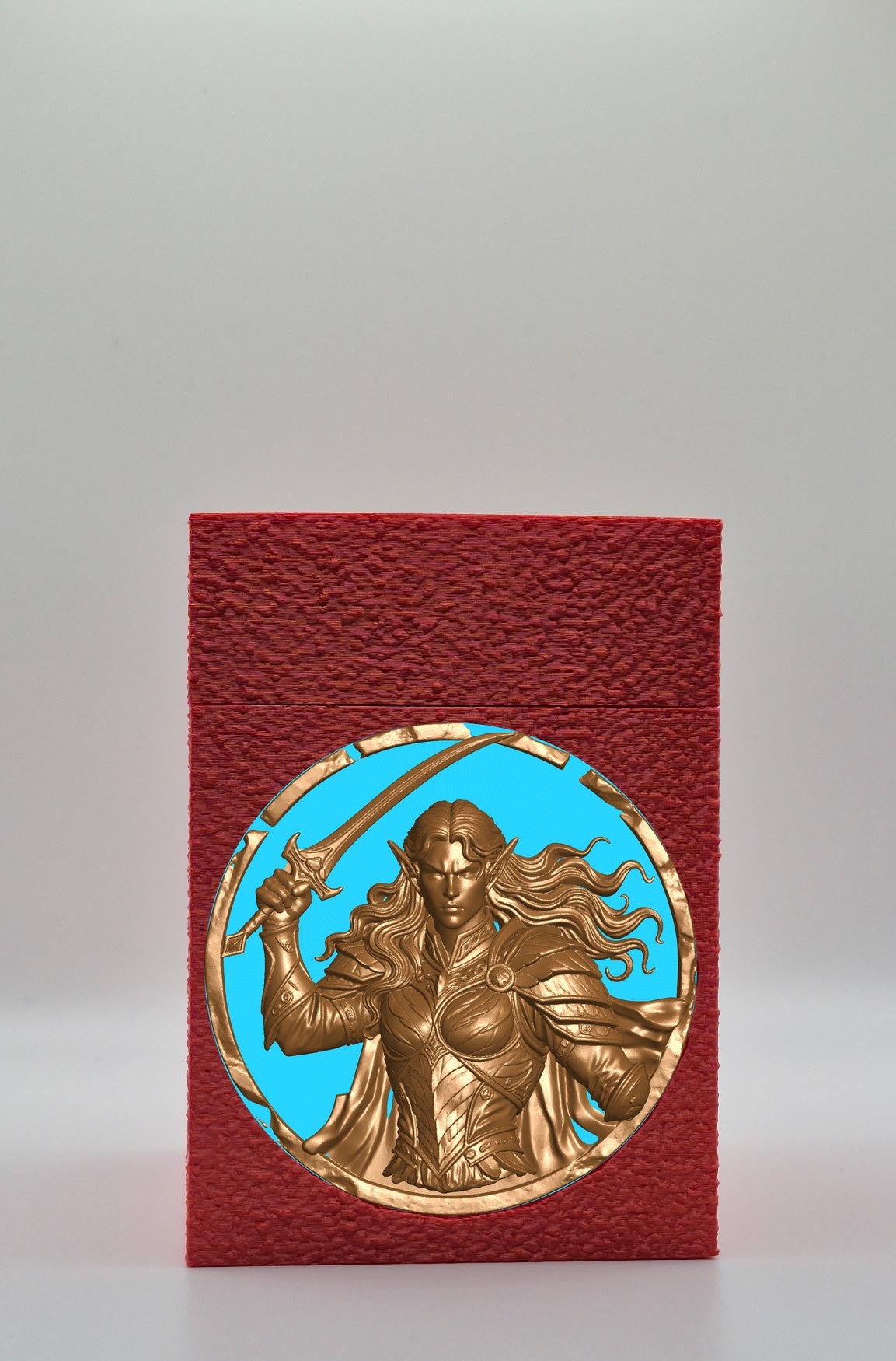 Elvish Warrior Card Box — Red
