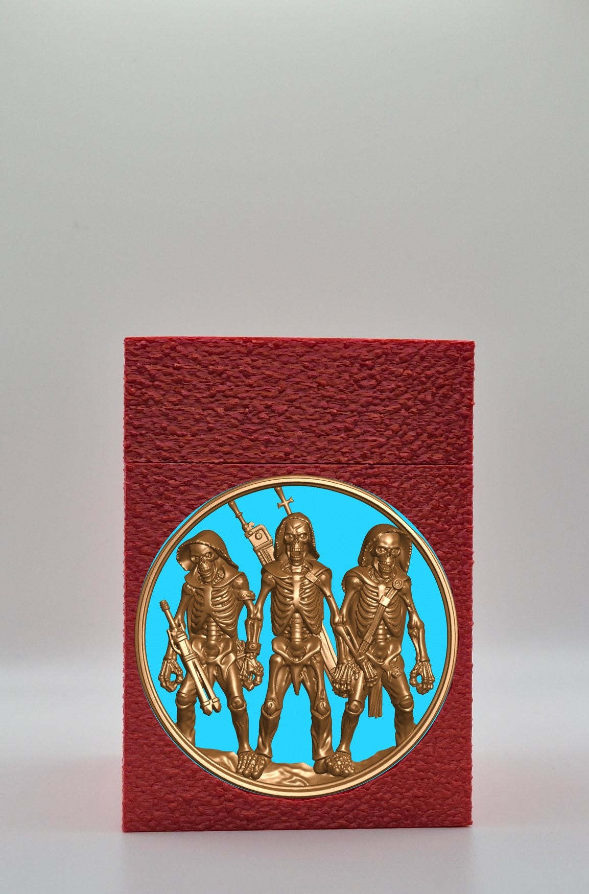 Skeleton Army Card Box — Red