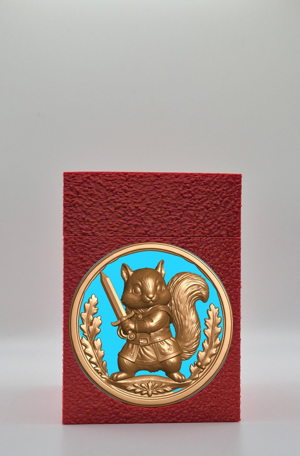 Squirrel Card Box — Red