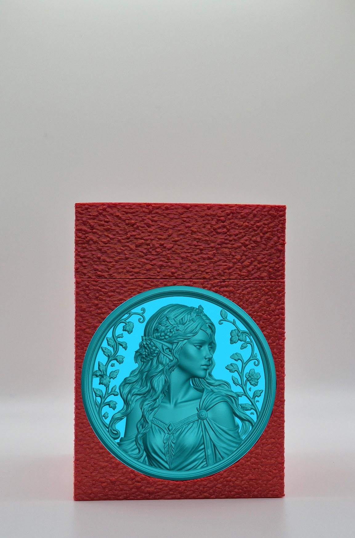 Elf Maiden Card Box — Red