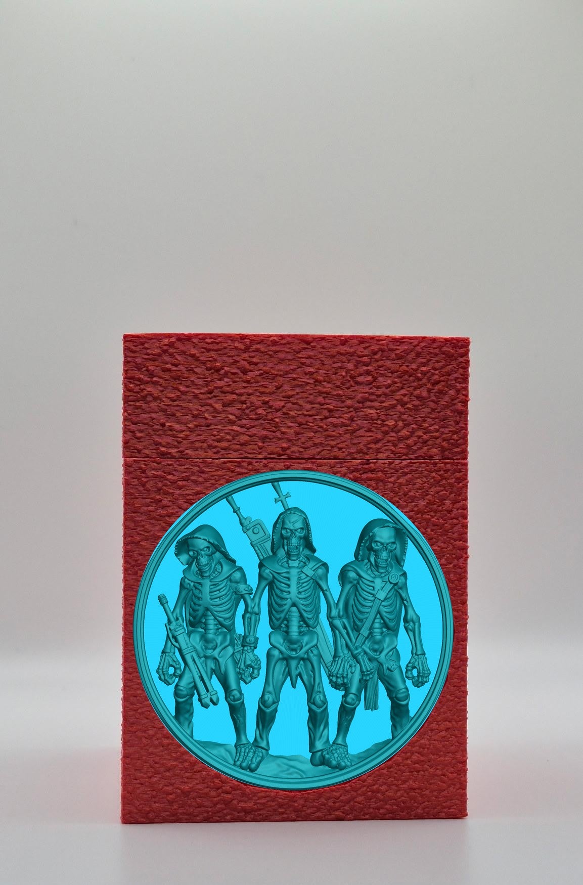 Skeleton Army Card Box — Red