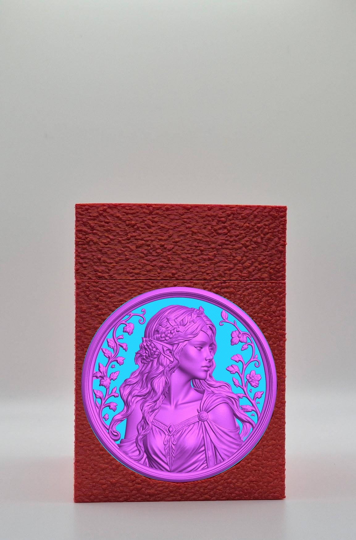 Elf Maiden Card Box — Red