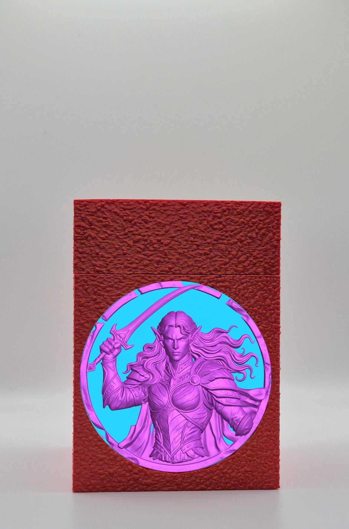 Elvish Warrior Card Box — Red