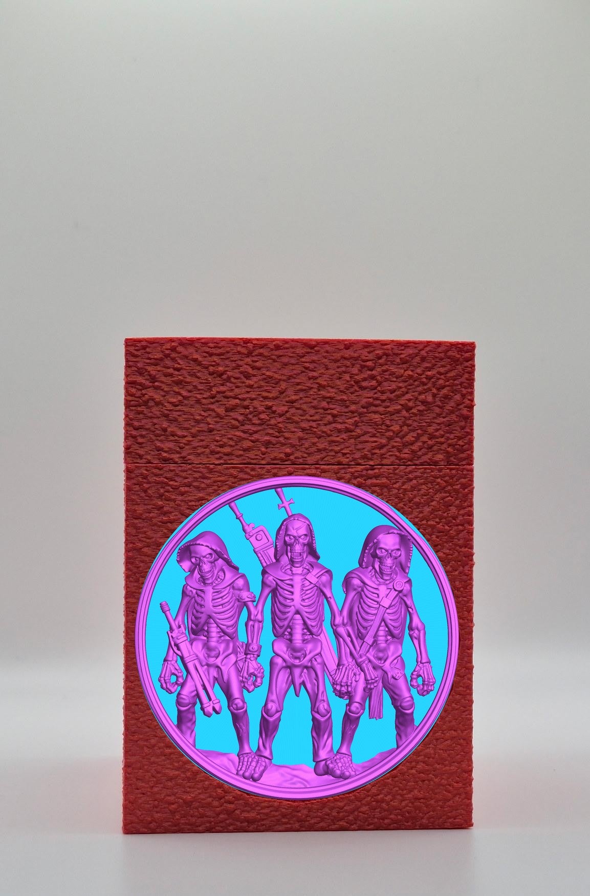 Skeleton Army Card Box — Red