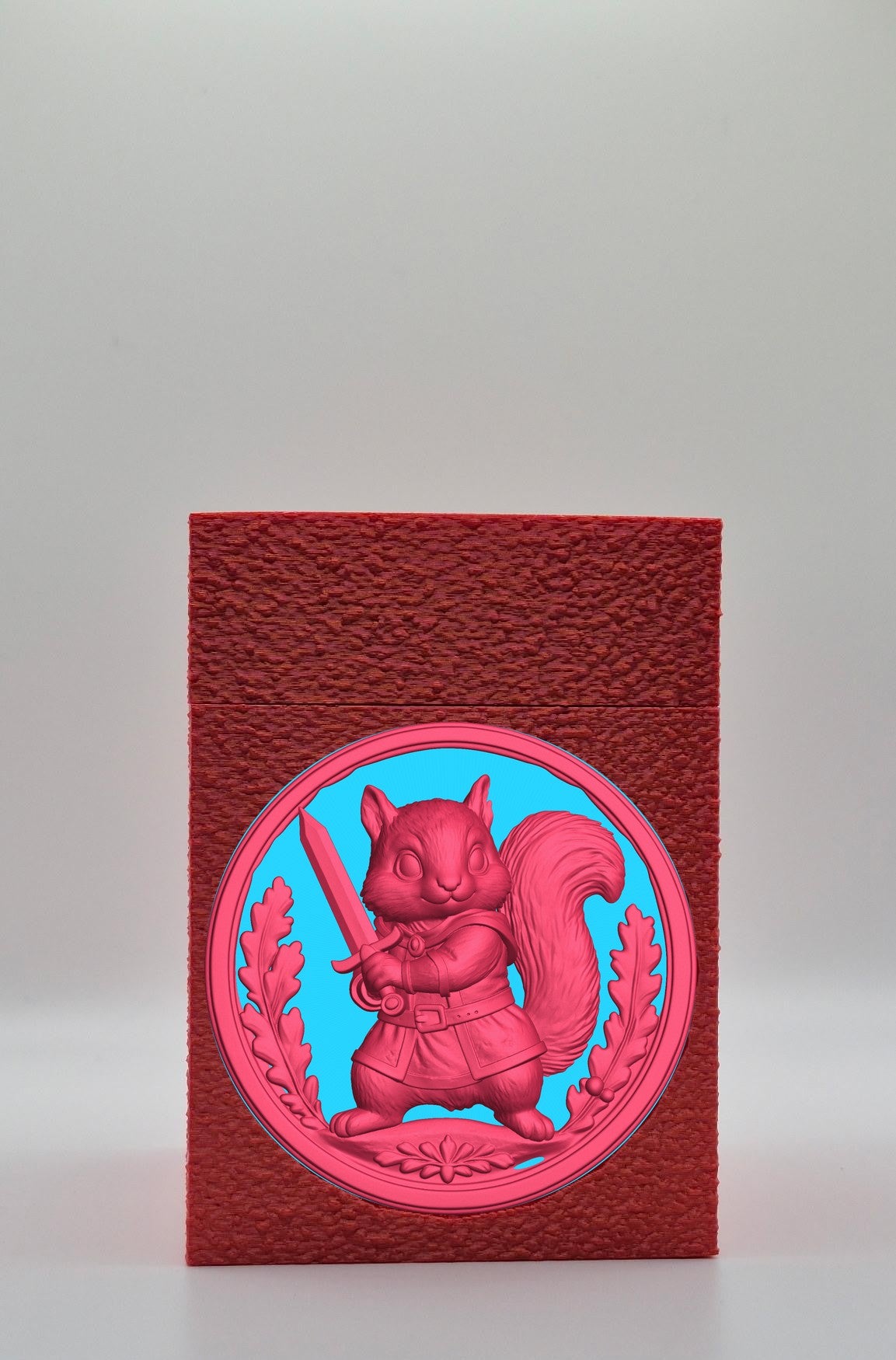 Squirrel Card Box — Red