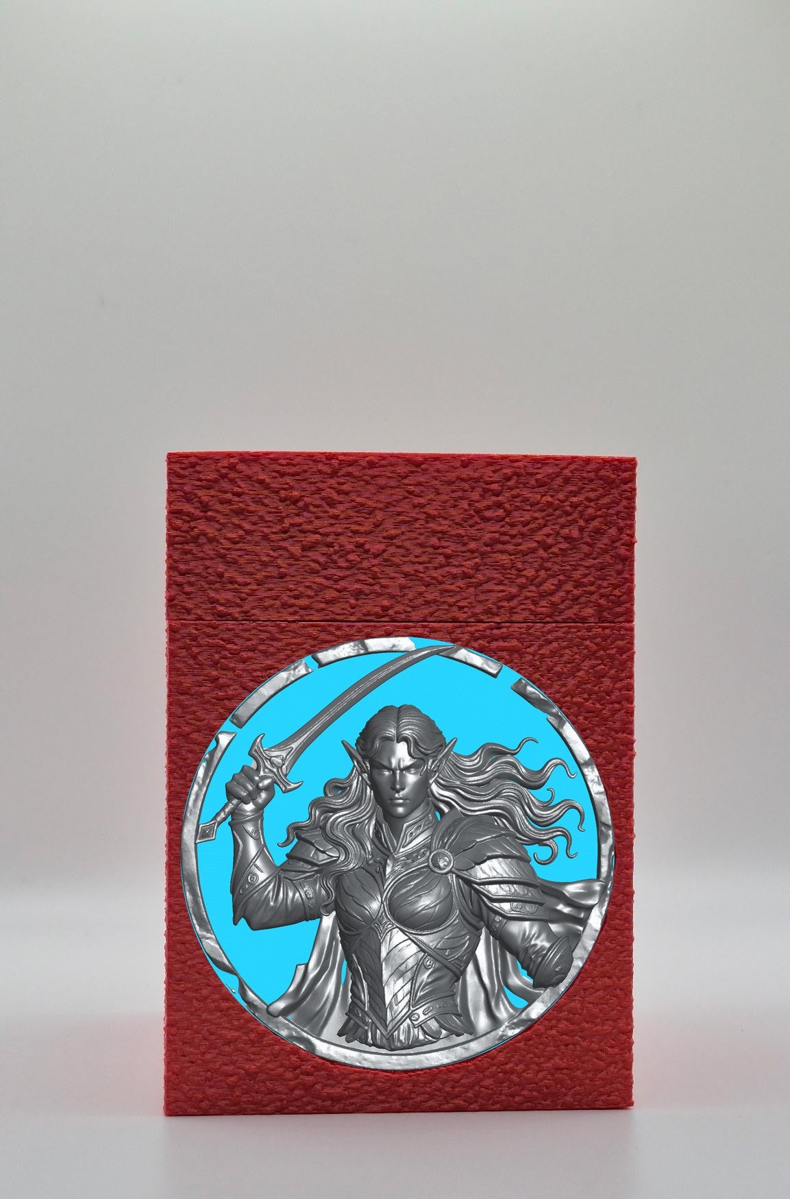Elvish Warrior Card Box — Red