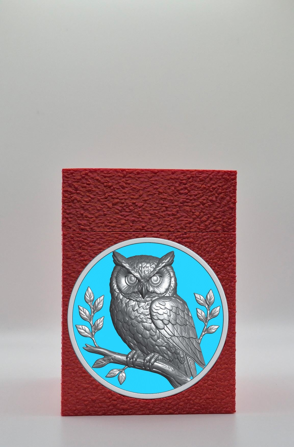 Owl Card Box — Red