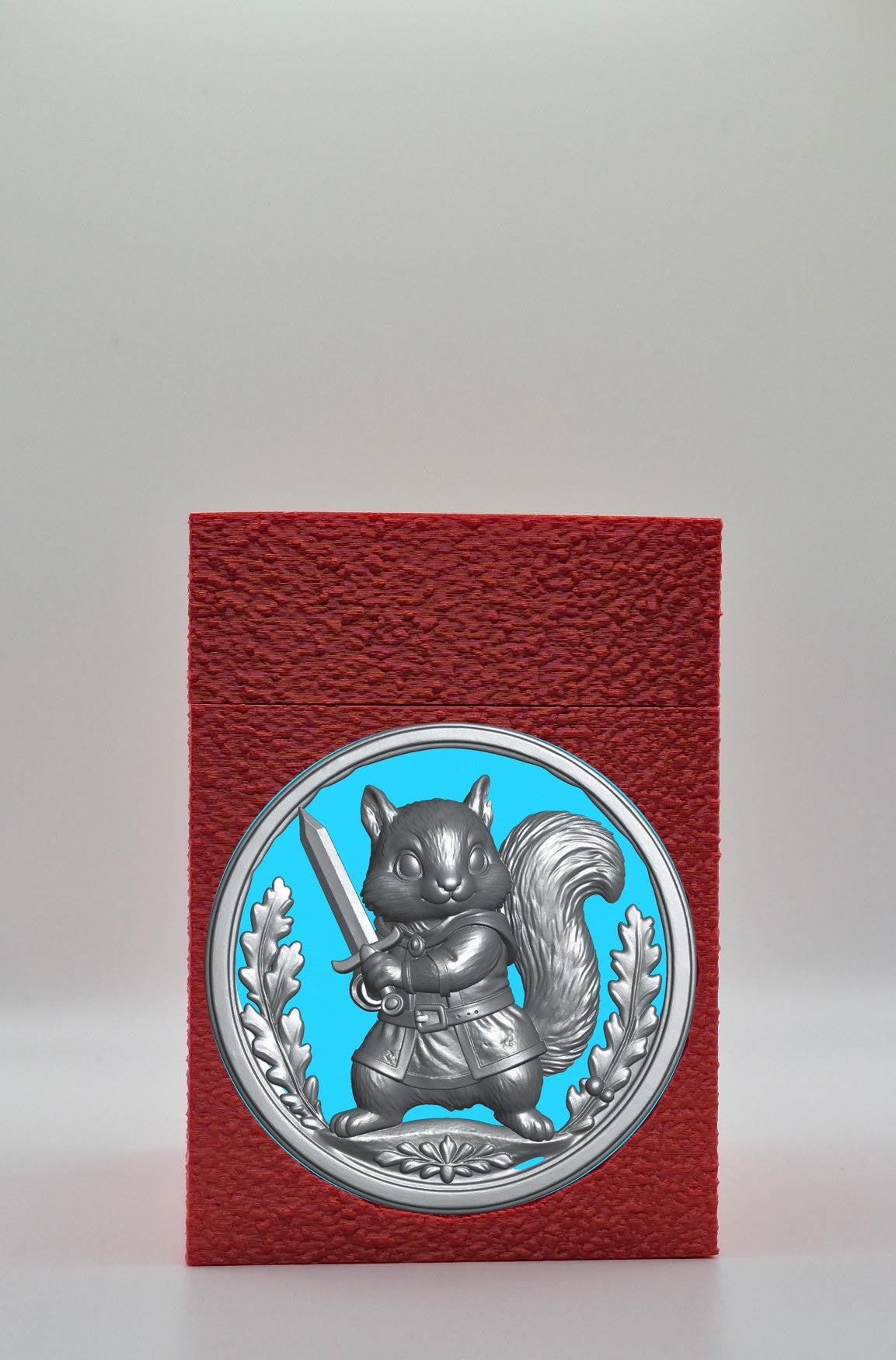 Squirrel Card Box — Red