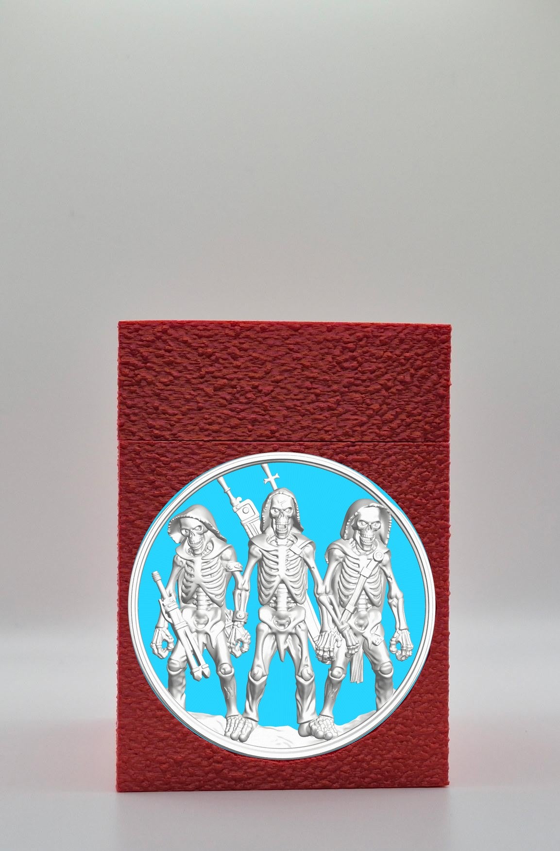 Skeleton Army Card Box — Red