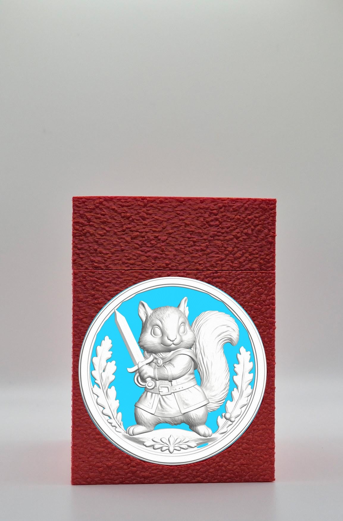 Squirrel Card Box — Red