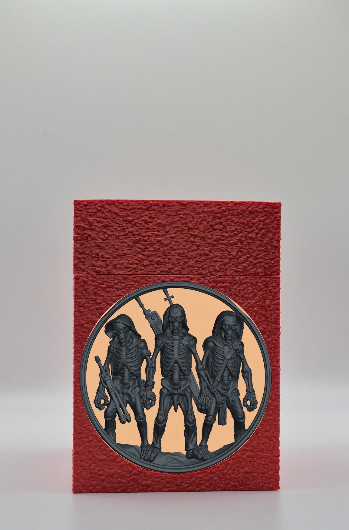 Skeleton Army Card Box — Red