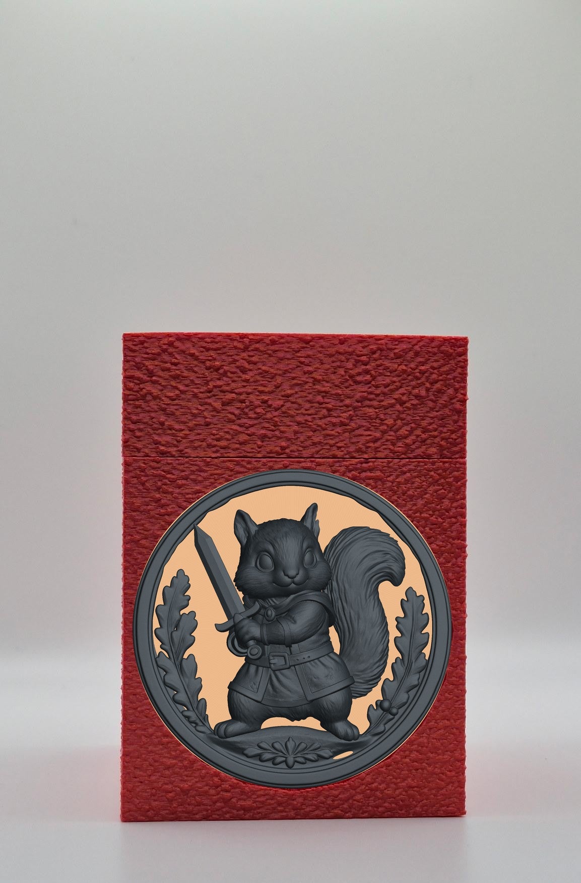 Squirrel Card Box — Red