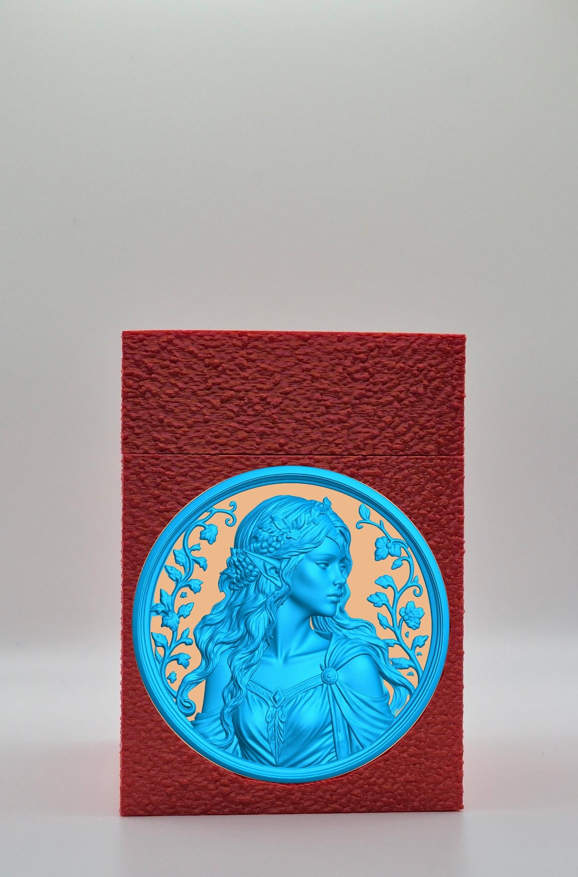 Elf Maiden Card Box — Red